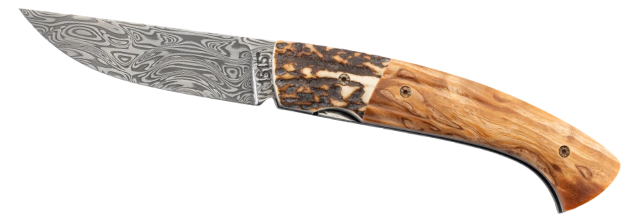 Couteau de poche Bois de Cerf et bouleau