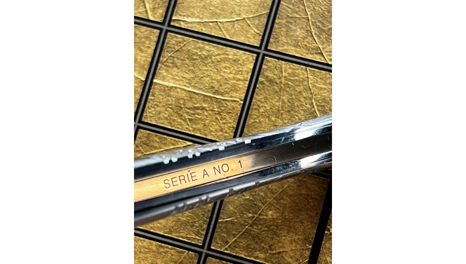 Couteau lame damas, gravé, univers du cigare Visuel 6